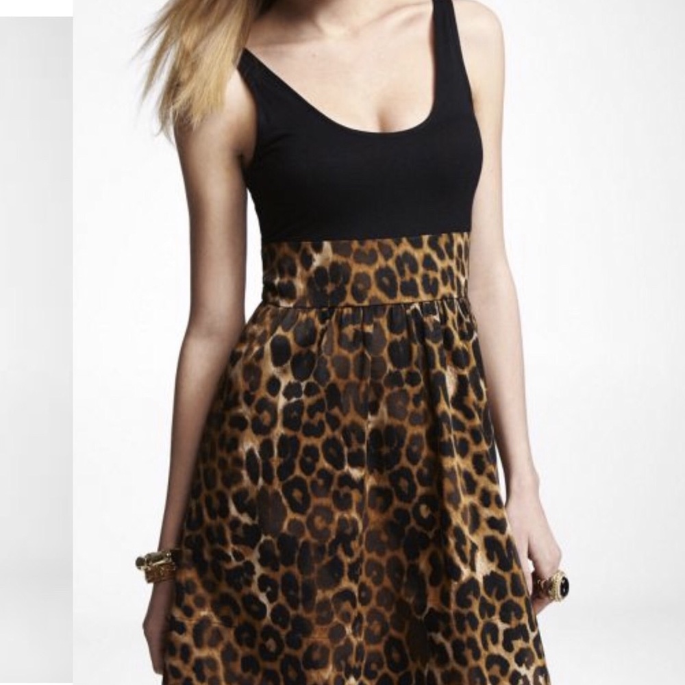 Express | Leopard Tank Dress